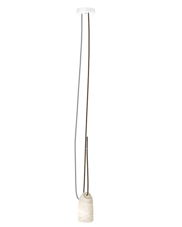 Suspension Paros Alabaster par Josep Novell & Ernest Perera x Alma Light