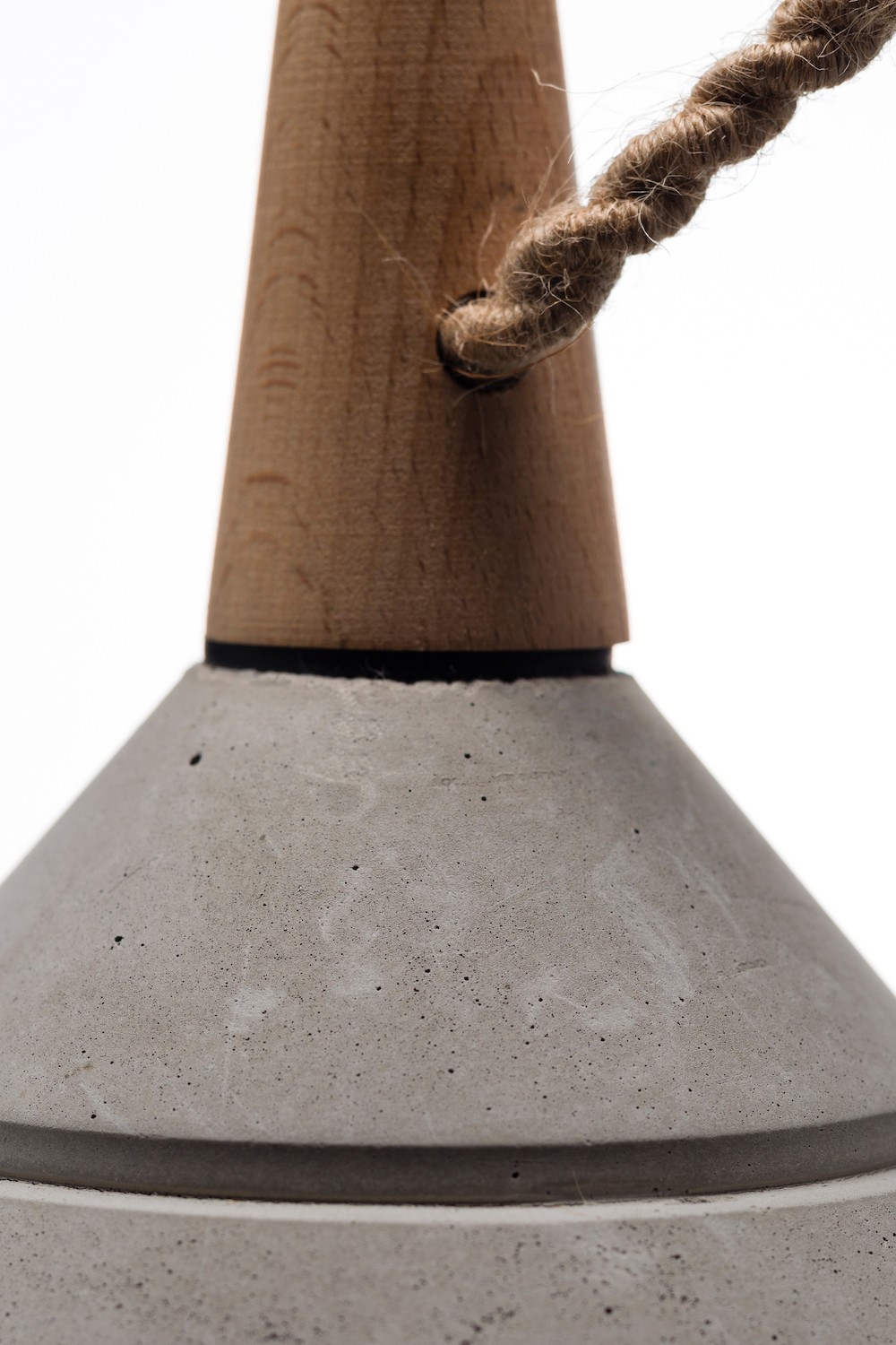 Suspension en béton et bois design Concrete lamp Suspension en béton et bois design Concrete lamp