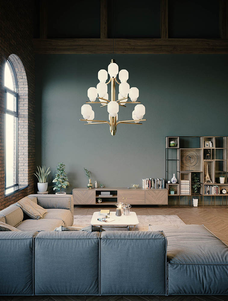 Suspension The Chandelier par Alfonso de la Fuente x Alma Light Suspension The Chandelier par Alfonso de la Fuente x Alma Light