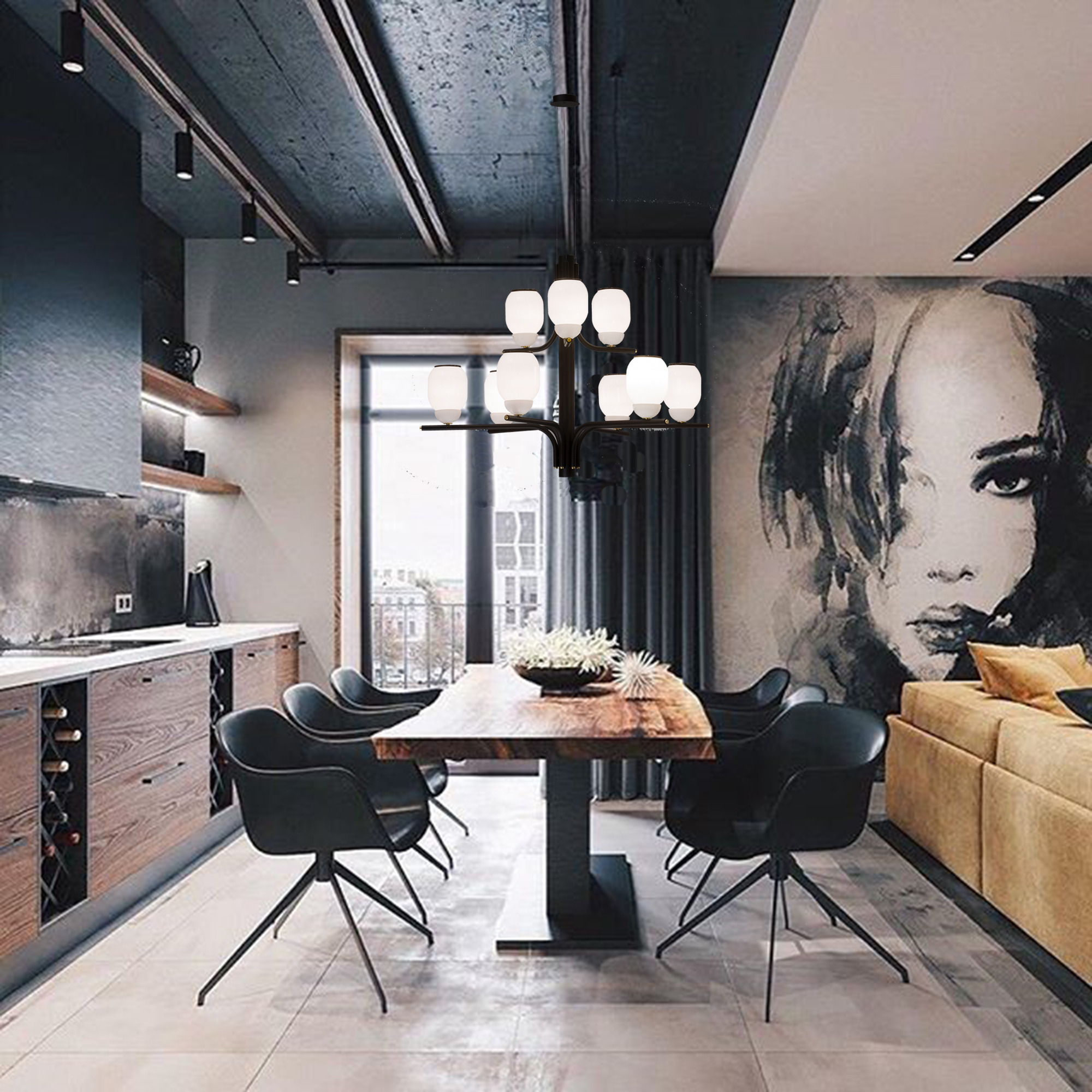 Suspension The Chandelier par Alfonso de la Fuente x Alma Light Suspension The Chandelier par Alfonso de la Fuente x Alma Light