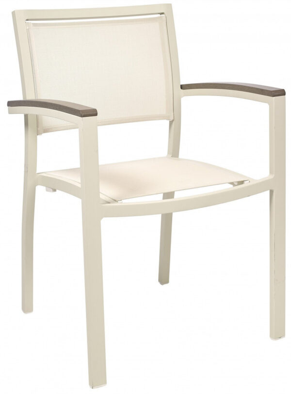 Fauteuil Monaco en aluminium au design contemporain par Ezpeleta