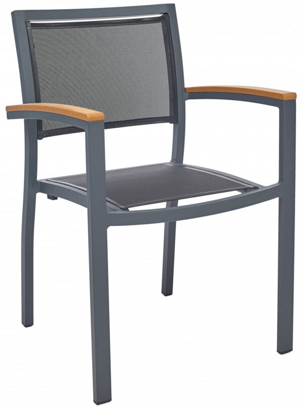 Fauteuil Monaco en aluminium au design contemporain par Ezpeleta