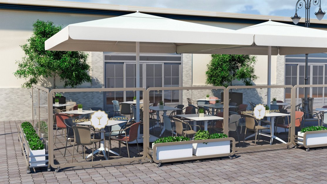 Parasol Rio en aluminium au design contemporain par Ezpeleta Parasol Rio en aluminium au design contemporain par Ezpeleta