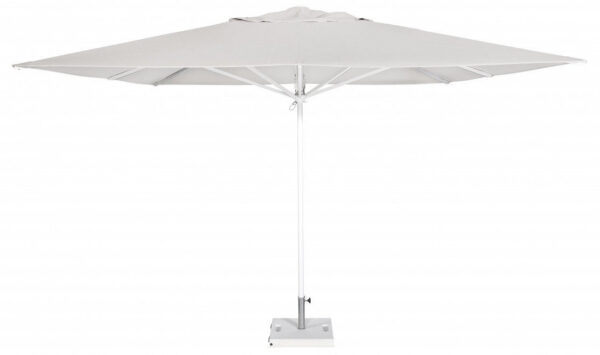 Parasol Formentera carré en aluminium au design contemporain par Ezpeleta
