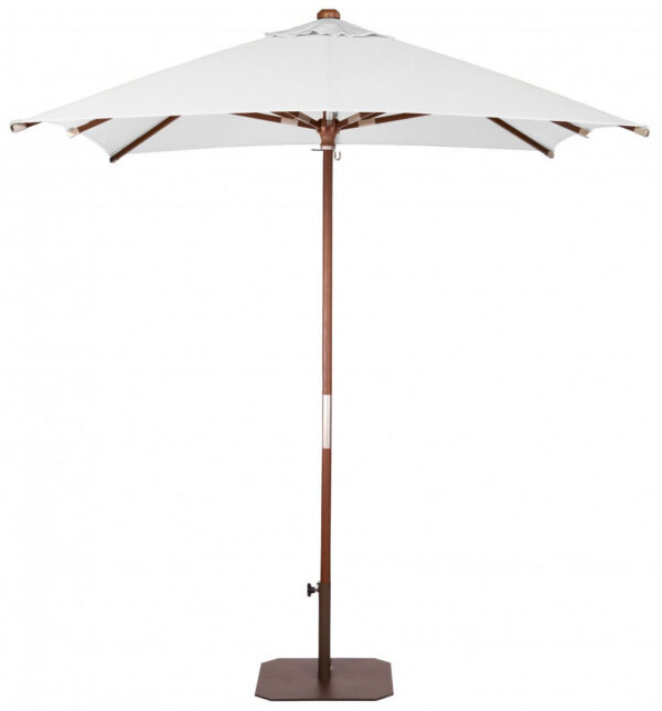 Parasol Carré Java en bois d'eucalyptus au design contemporain par Ezpeleta