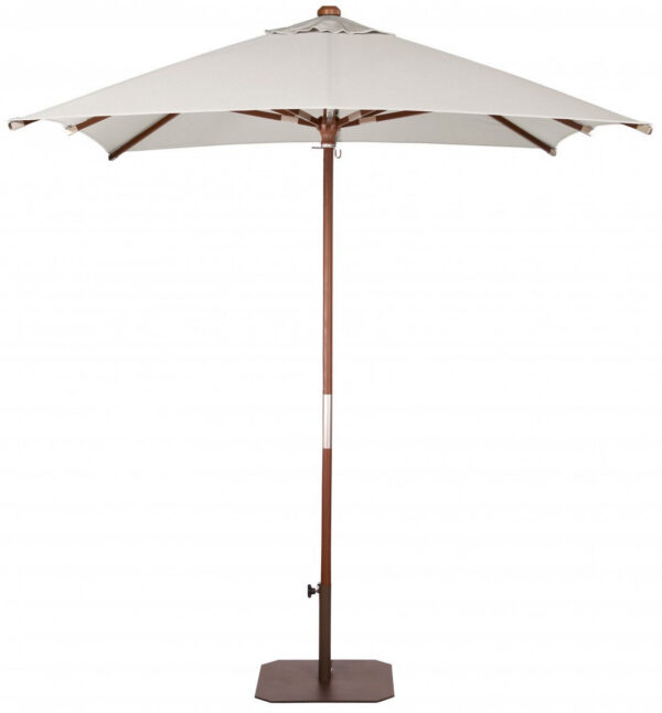 Parasol Carré Java en bois d'eucalyptus au design contemporain par Ezpeleta