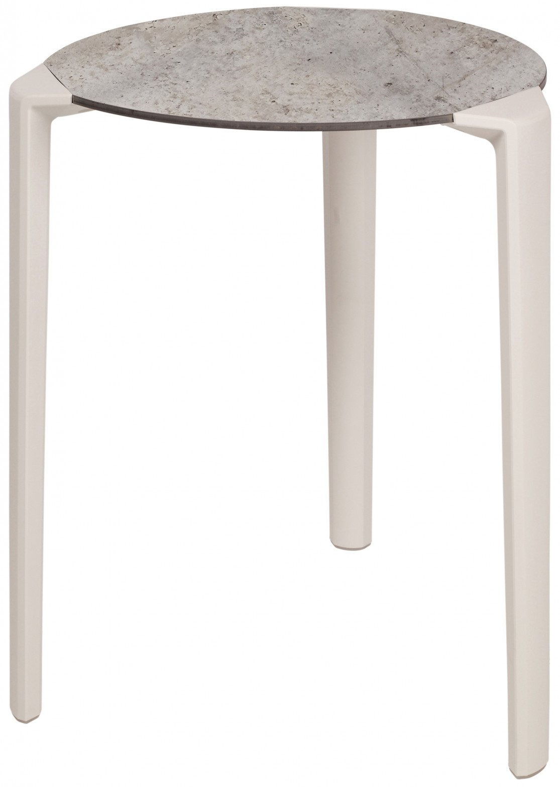 Table One ronde en polypropylène au design contemporain par Ezpeleta Table One ronde en polypropylène au design contemporain par Ezpeleta