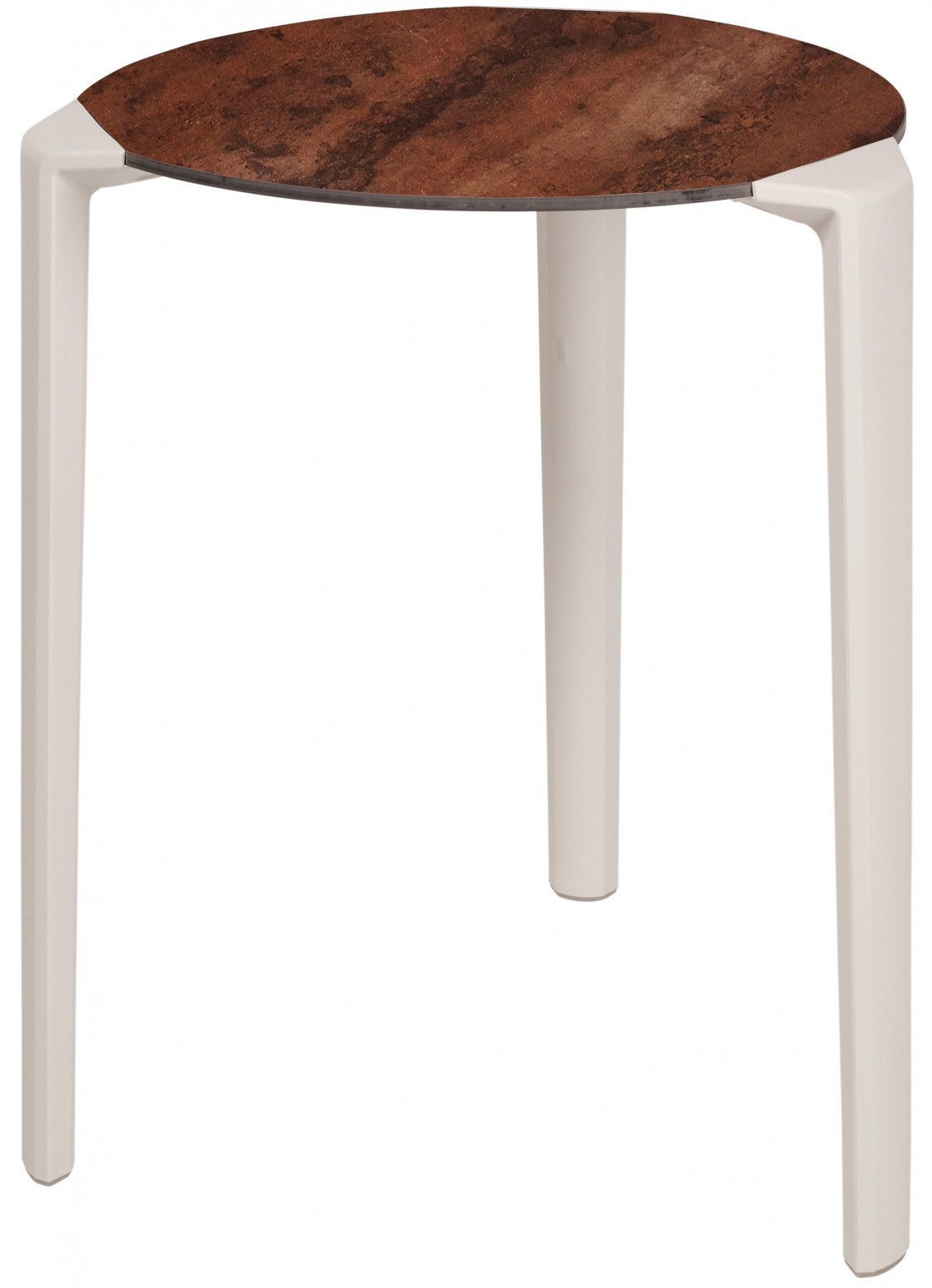 Table One ronde en polypropylène au design contemporain par Ezpeleta Table One ronde en polypropylène au design contemporain par Ezpeleta