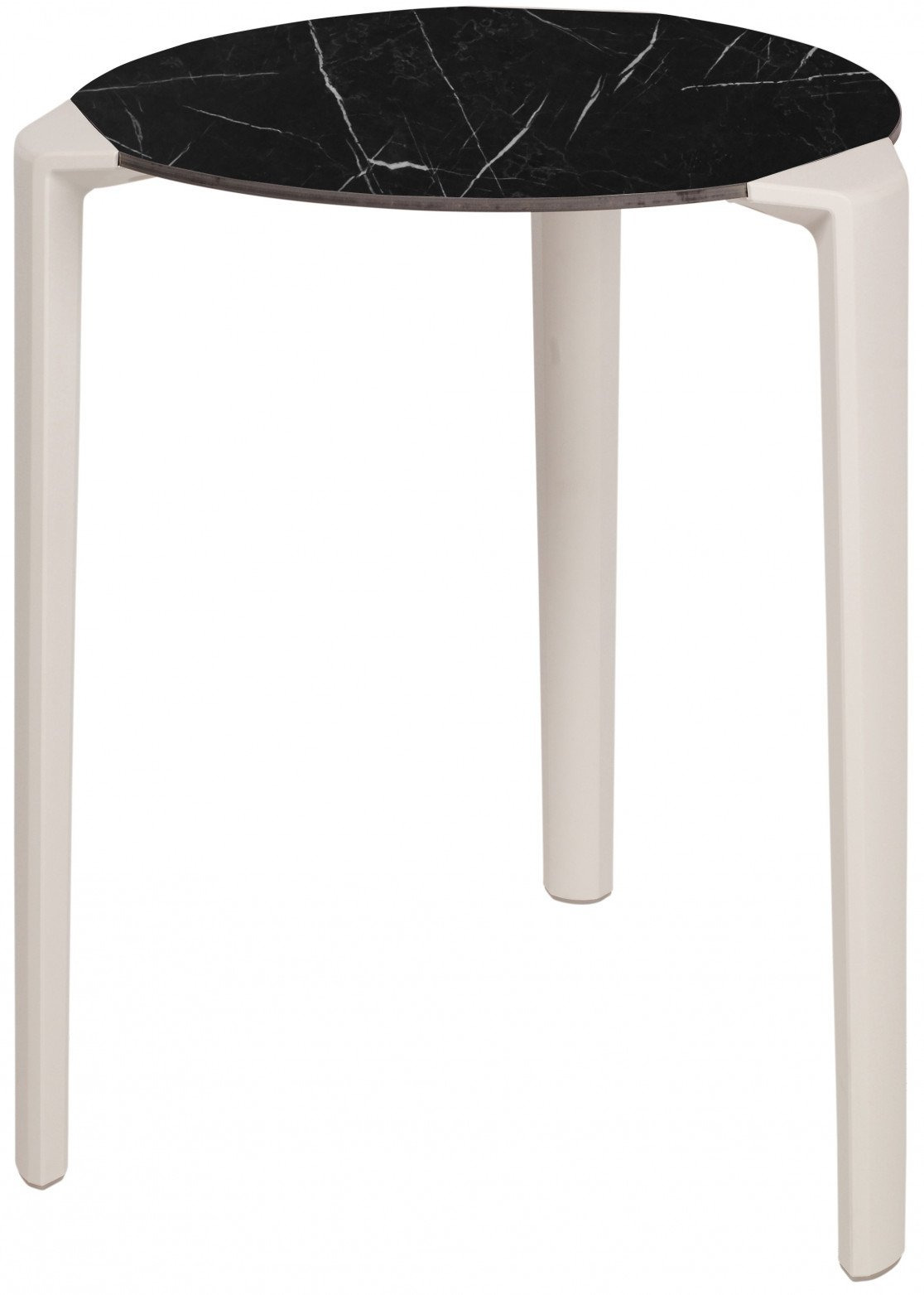 Table One ronde en polypropylène au design contemporain par Ezpeleta Table One ronde en polypropylène au design contemporain par Ezpeleta