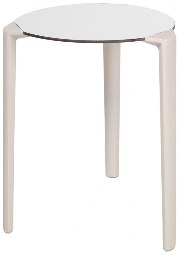 Table One ronde en polypropylène au design contemporain par Ezpeleta