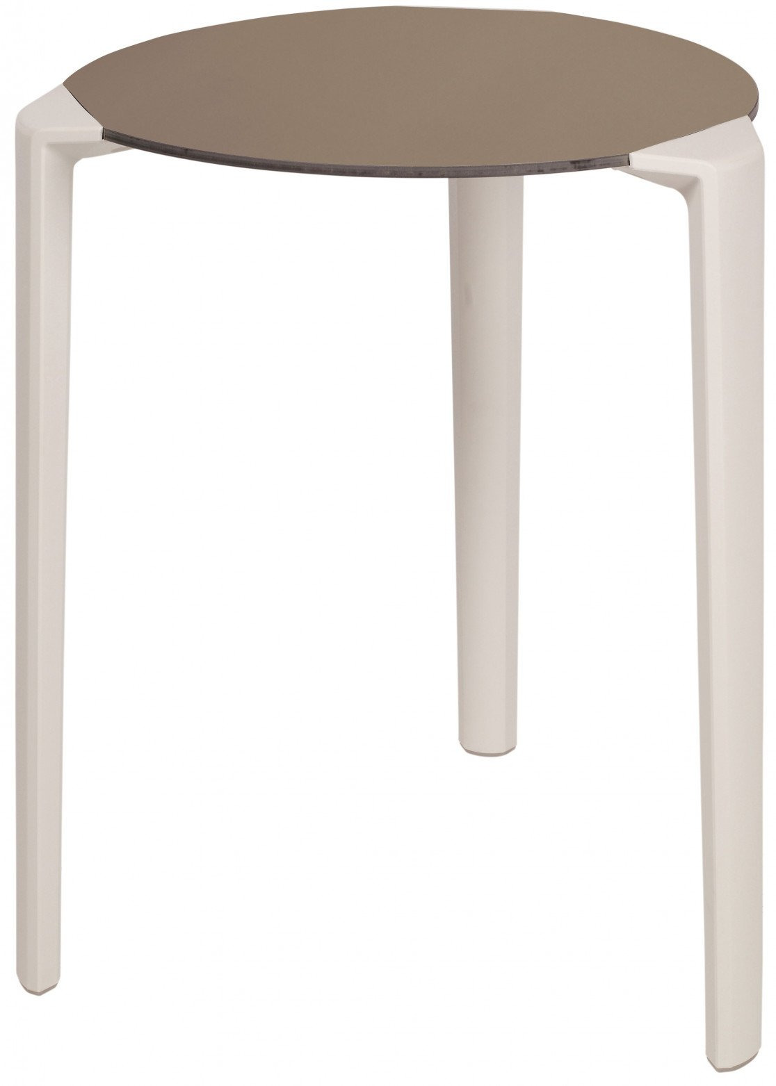 Table One ronde en polypropylène au design contemporain par Ezpeleta Table One ronde en polypropylène au design contemporain par Ezpeleta