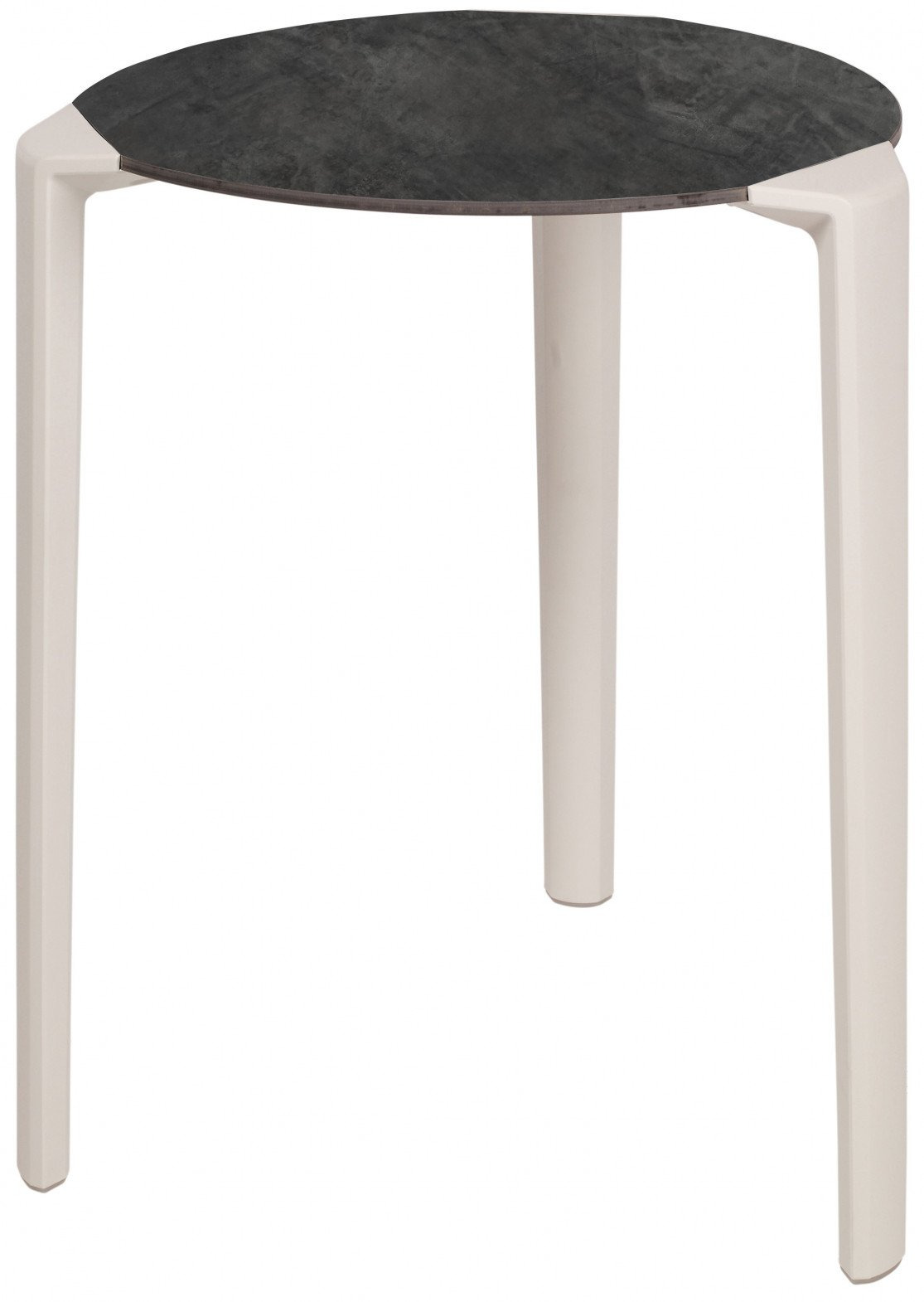 Table One ronde en polypropylène au design contemporain par Ezpeleta Table One ronde en polypropylène au design contemporain par Ezpeleta