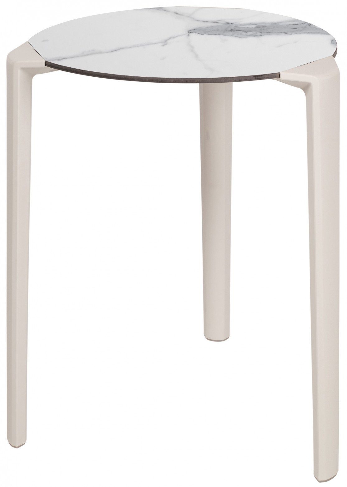Table One ronde en polypropylène au design contemporain par Ezpeleta Table One ronde en polypropylène au design contemporain par Ezpeleta