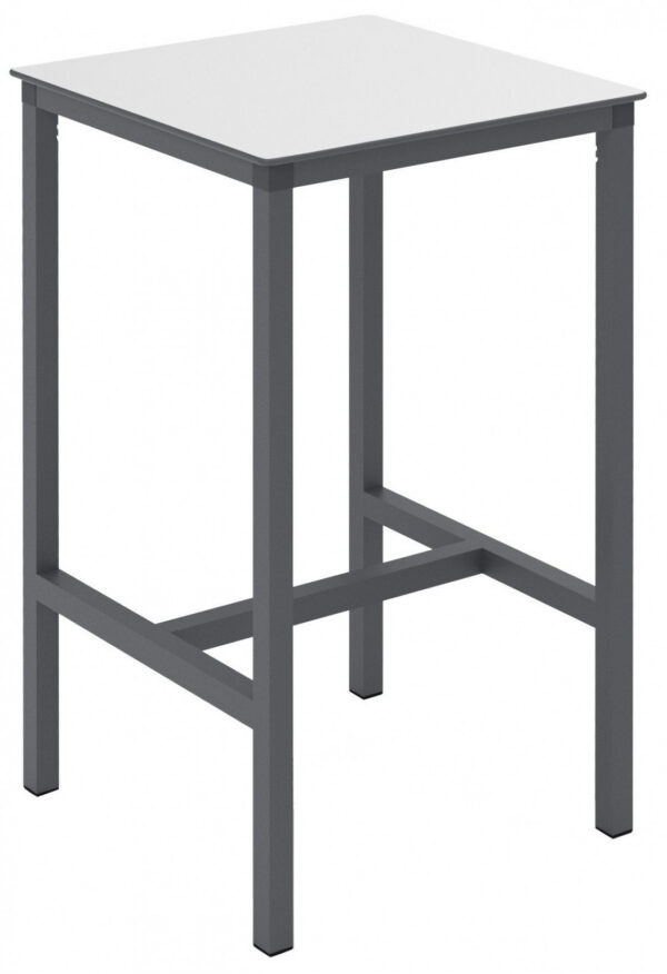 Table Urban T en aluminium anthracite au design contemporain par Ezpeleta