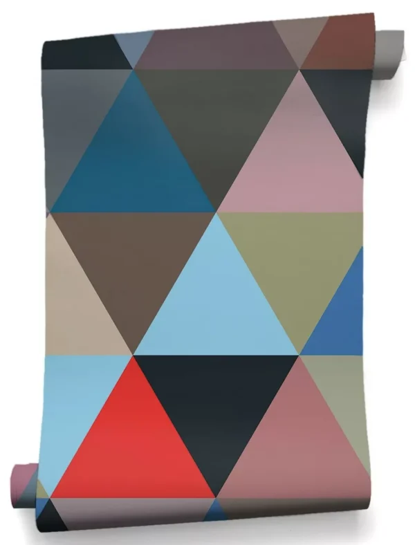 Papier peint design intissé Mosaic Winter au design géométrique