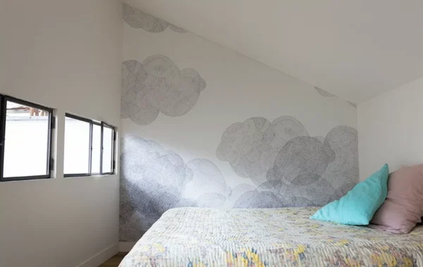 Papier peint design intissé Cloudy nuage prêt-à-poser
