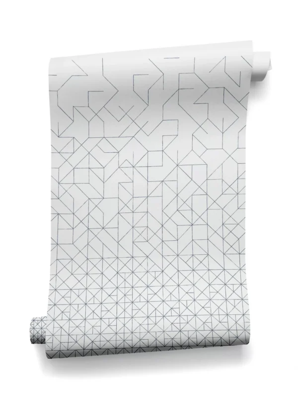 Papier peint au design géométrique intissé Modular  prêt-à-poser