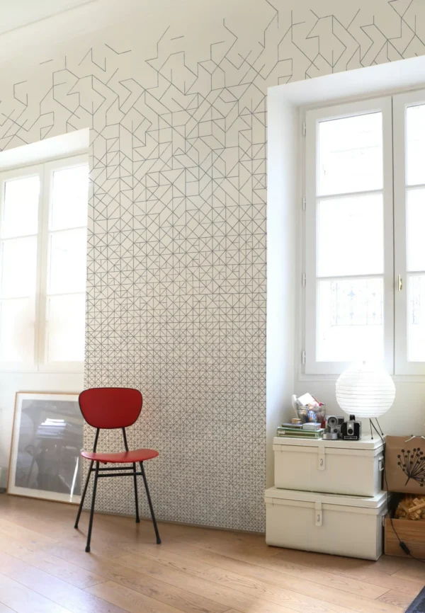 Papier peint au design géométrique intissé Modular  prêt-à-poser