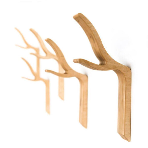 À Quelle Hauteur Installer sa Patère Murale ou son Porte-Manteau ? Patère murale Woody 1 au design naturel en bois naturel
