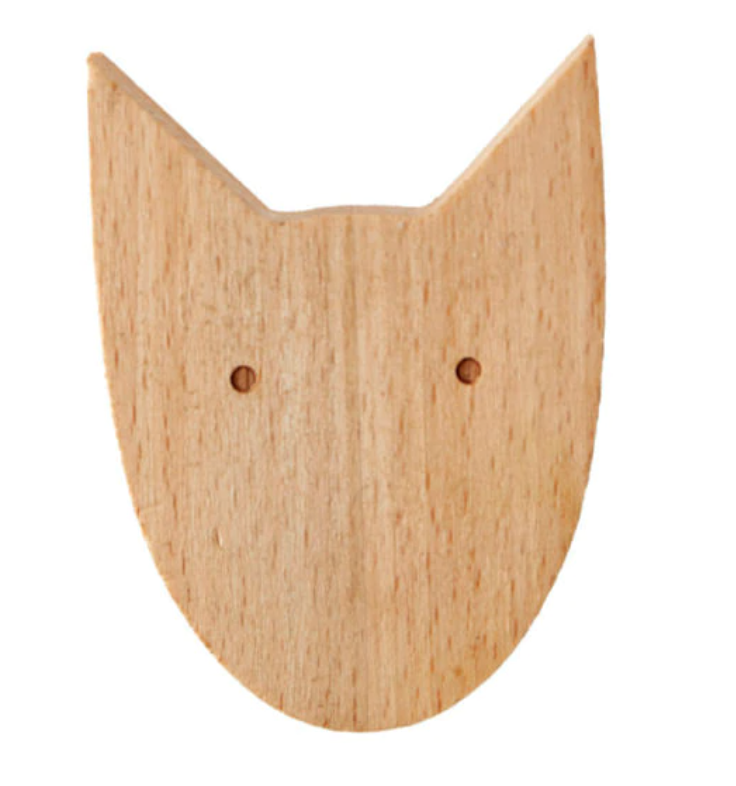 Patère murale Jungle au design naturel en bois naturel pour une chambre d'enfant