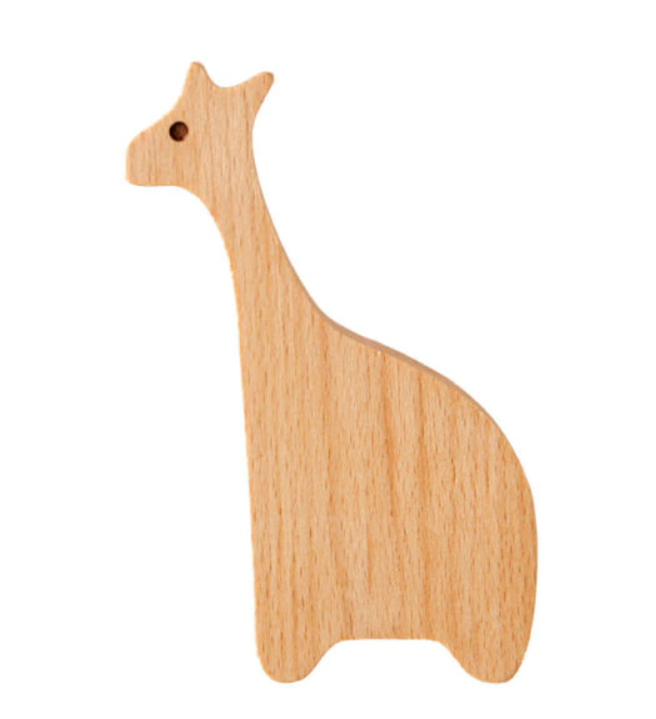 Patère murale Jungle au design naturel en bois naturel pour une chambre d'enfant Patère murale Jungle au design naturel en bois naturel pour une chambre d'enfant