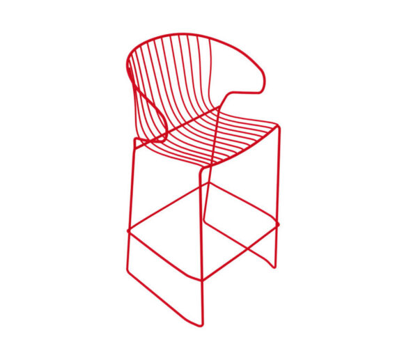 Tabouret Bolonia en acier au design industriel par iSi Design Group x iSimar