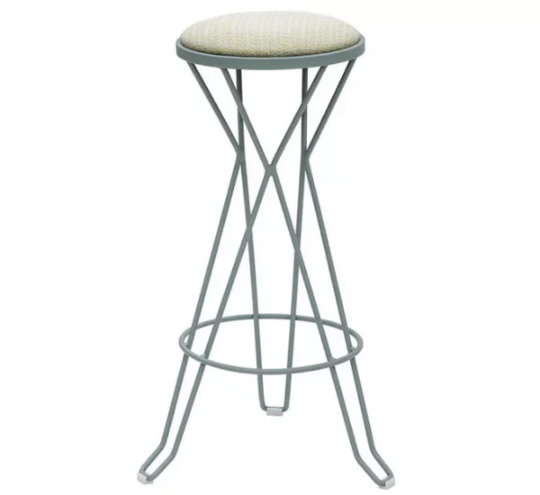 Tabouret tapissé Madrid en acier au design industriel par iSi Design Group x iSimar