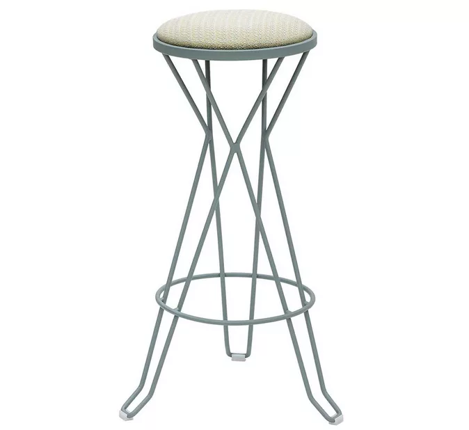 Tabouret tapissé Madrid en acier au design industriel par iSi Design Group x iSimar