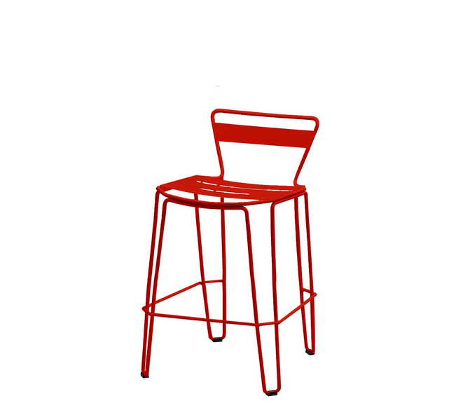 Tabouret Mallorca en acier au design industriel par iSi Design Group x iSimar