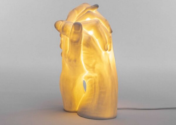 Lampe à poser With me en porcelaine par MARCANTONIO x Seletti
