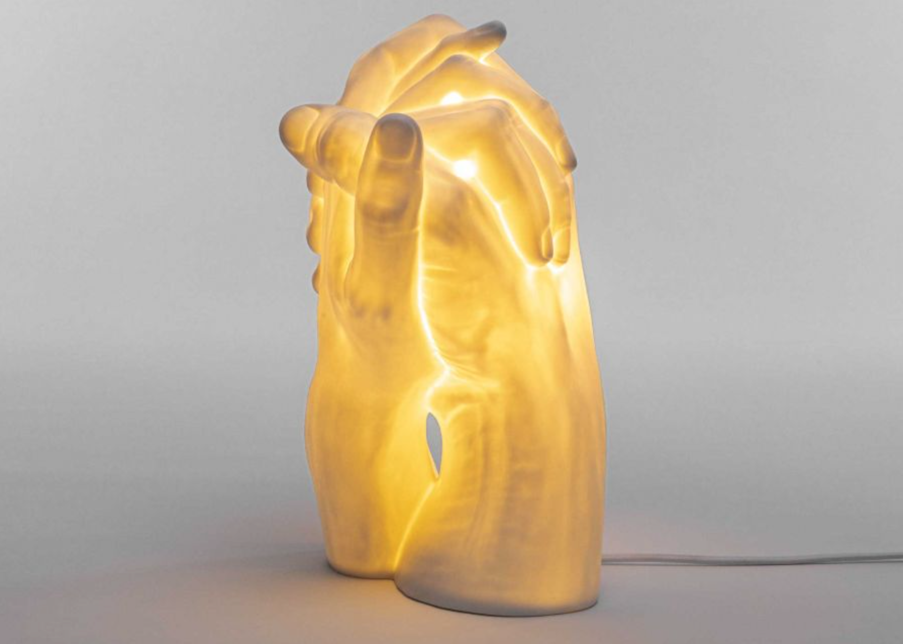 Lampe à poser With me en porcelaine par MARCANTONIO x Seletti