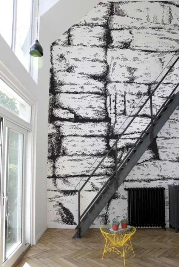 Papier peint design intissé The cave prêt-à-poser