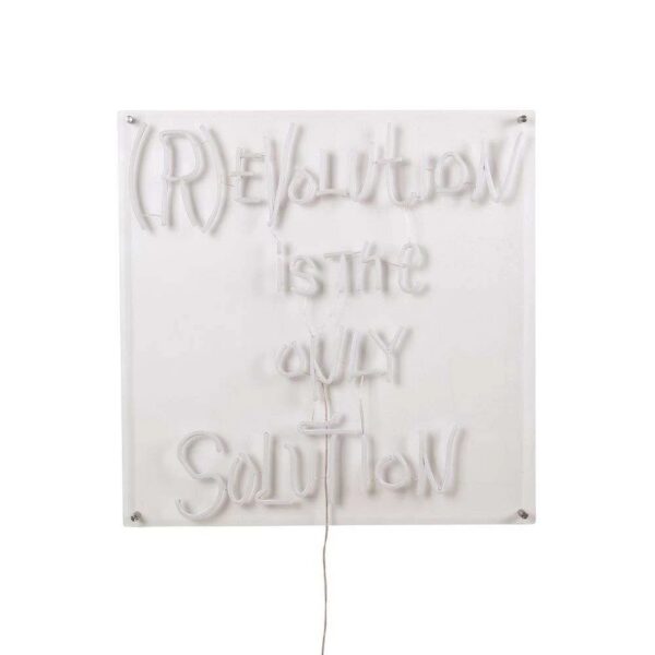 Applique néon Revolution en acrylique imprimé avec un tube à LED en silicone par Selab x Seletti