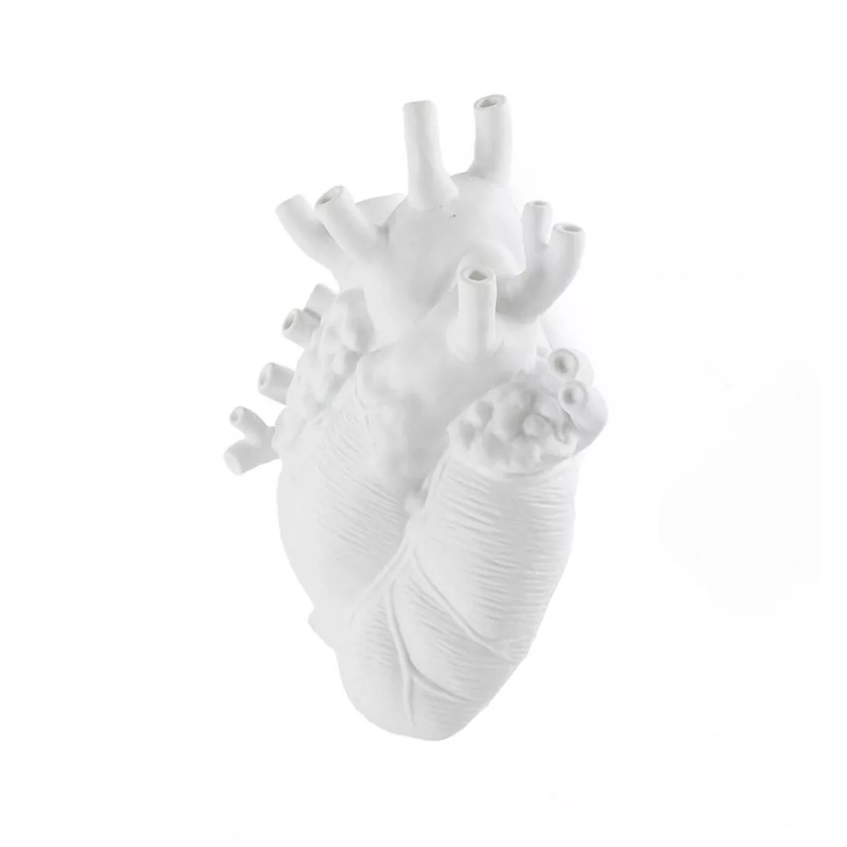 Vase design Giant Love in Bloom XXL en porcelaine en forme de coeur par Marcantonio X Seletti