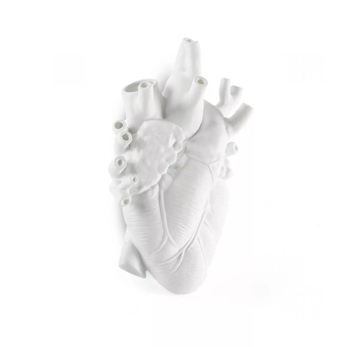 Vase design Giant Love in Bloom XXL en porcelaine en forme de coeur par Marcantonio X Seletti