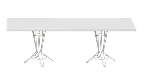 Table Nostrum en acier au design industriel par iSi Design Group x iSimar