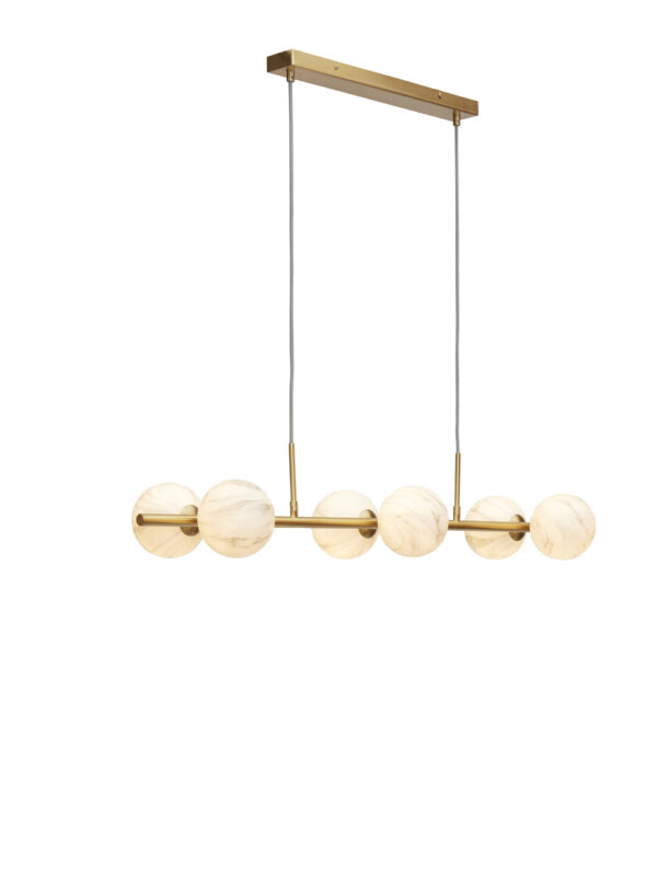 Suspension Carrara en verre et métal au design chic par It's About Romi