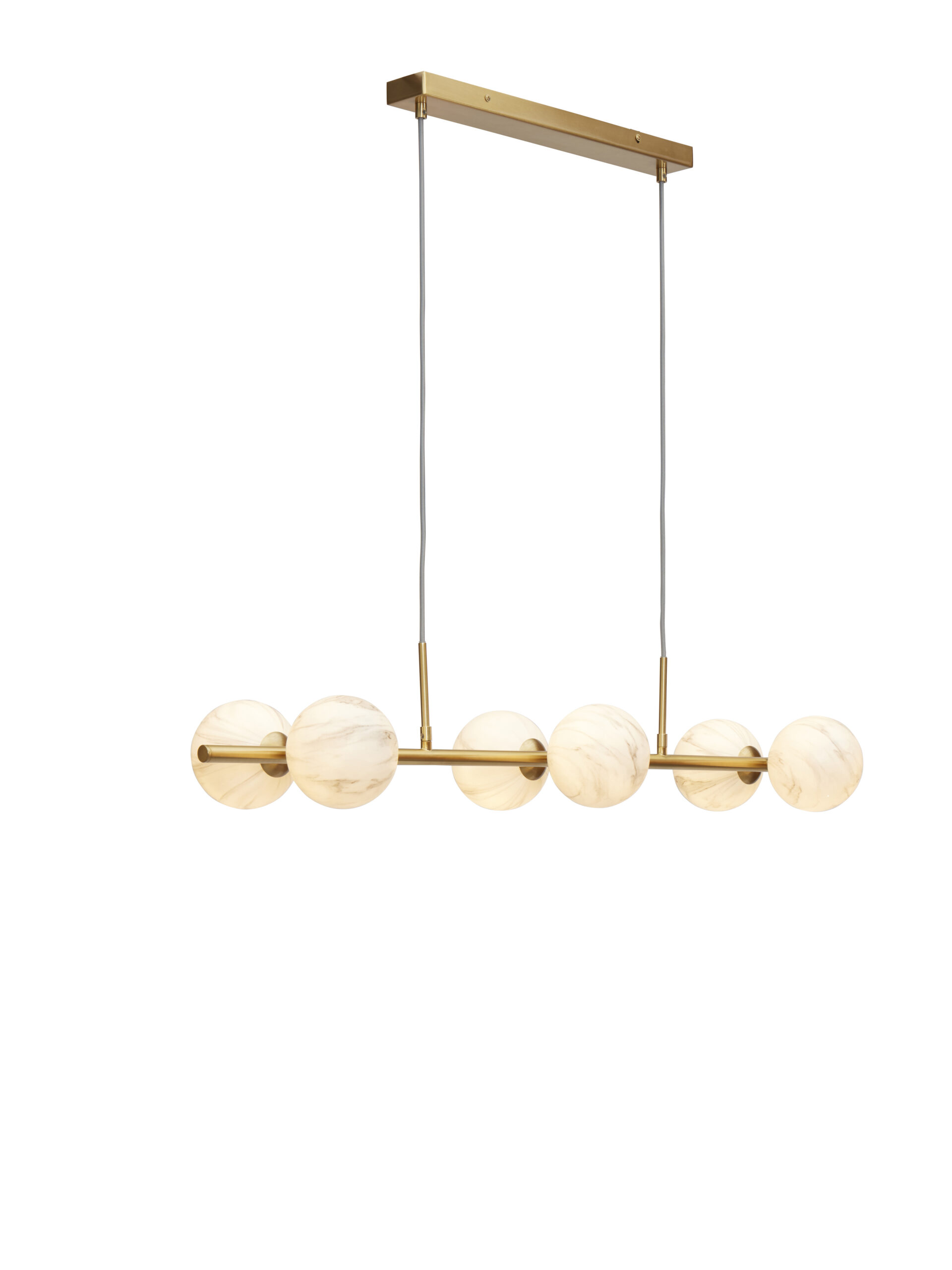 Suspension Carrara en verre et métal au design chic par It's About Romi