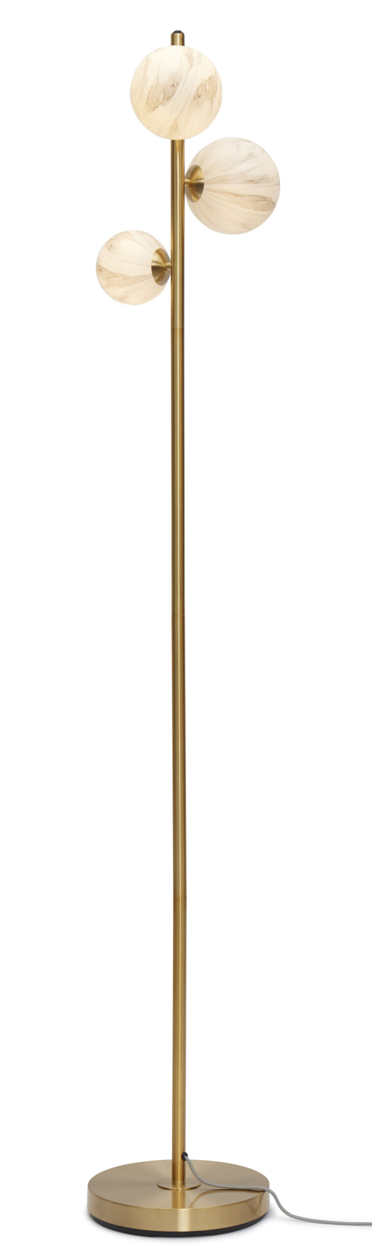 Lampadaire Carrara en verre et métal au design chic par It's About Romi