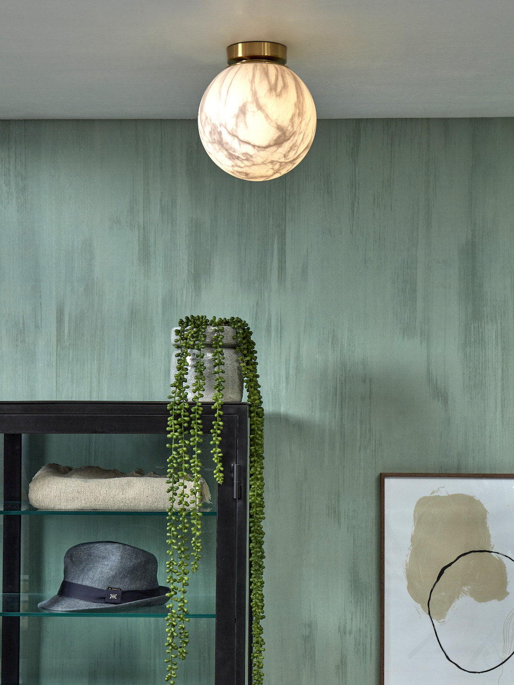 Plafonnier Carrara en verre et métal au design chic par It's About Romi Plafonnier Carrara en verre et métal au design chic par It's About Romi