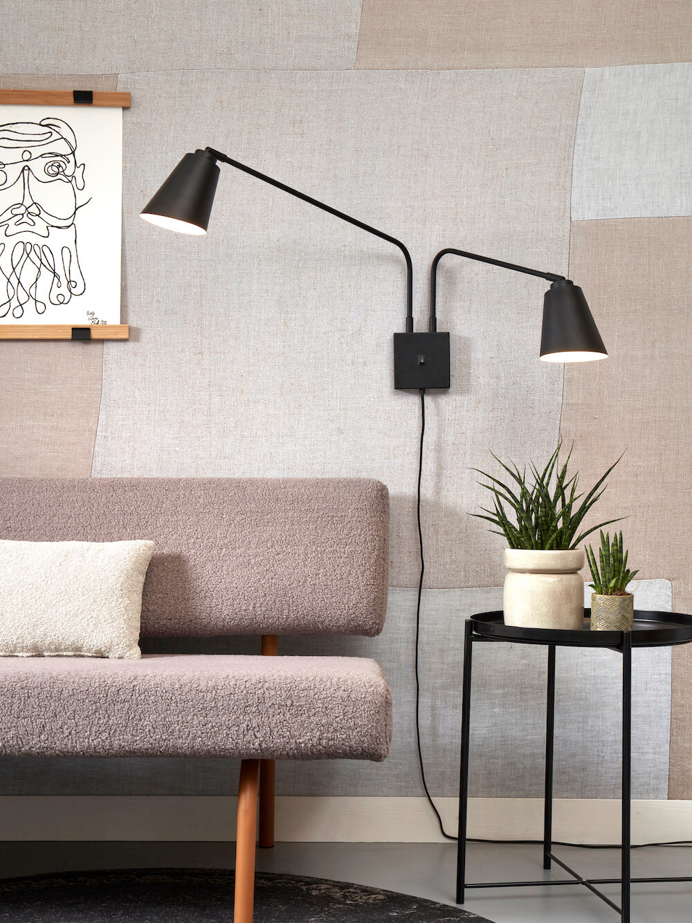 Applique double Bremen en métal au design contemporain par It's About Romi