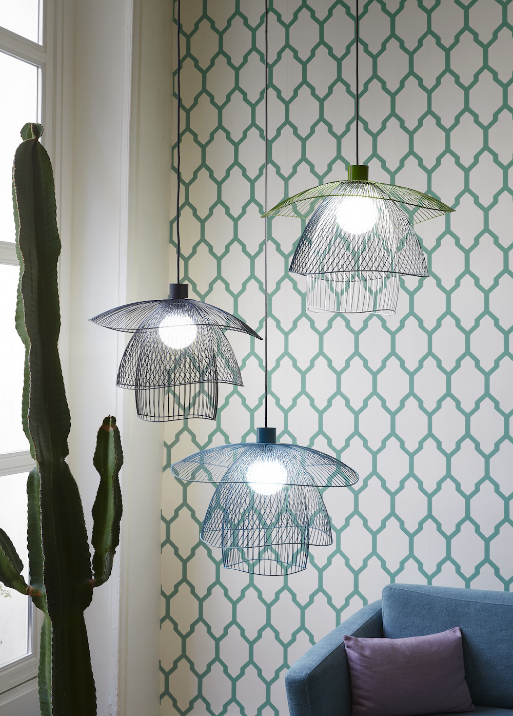 Suspension Papillon en métal par Elise Fouin x Forestier
