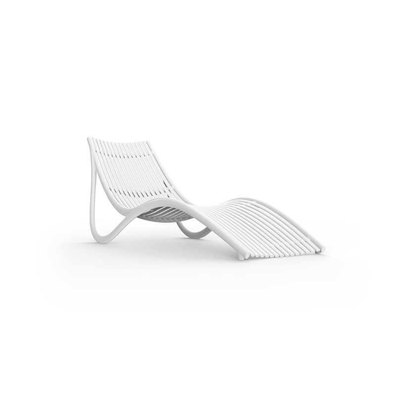 Chaise longue Ibiza en polypropylène au design contemporain par Eugeni Quitllet x Vondom