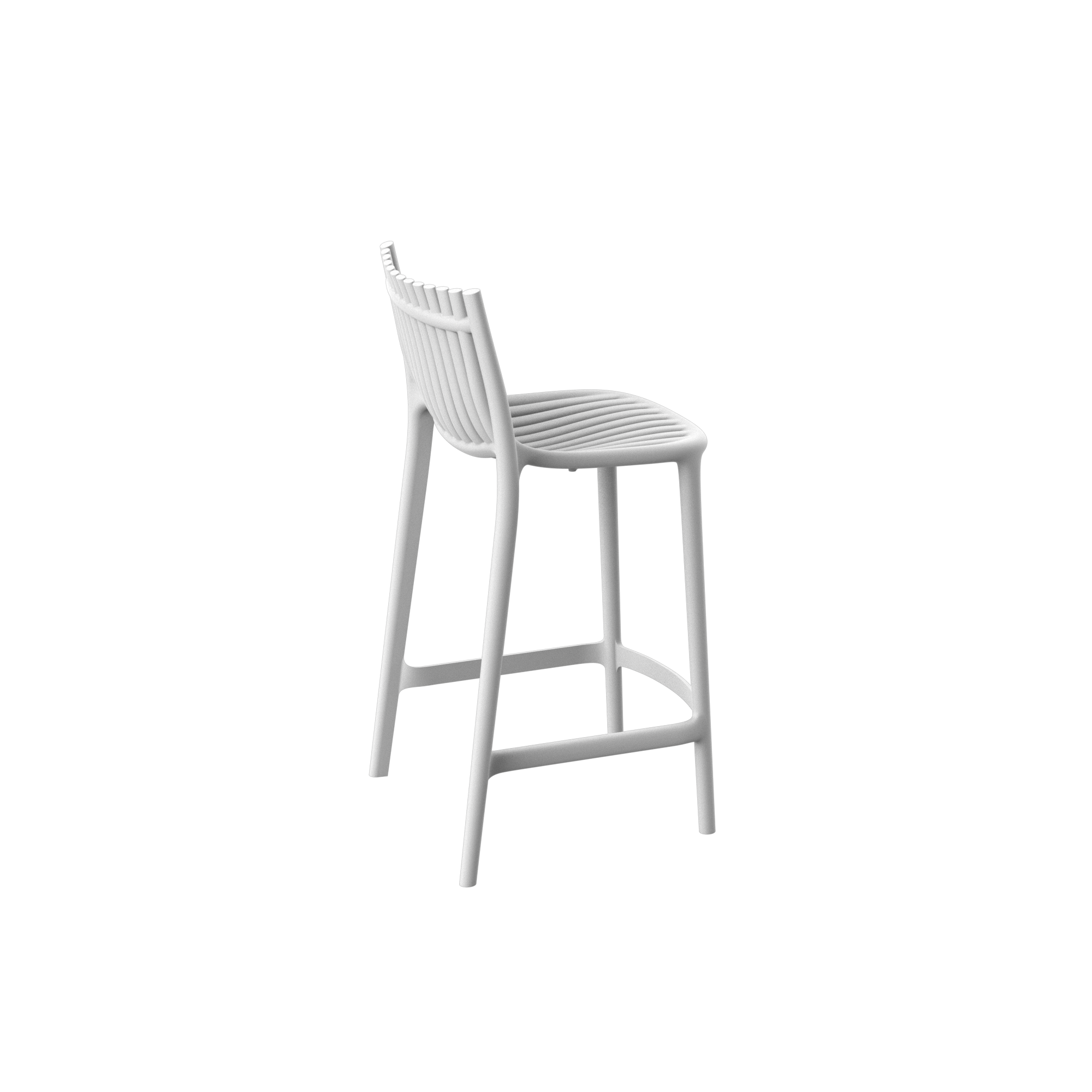 Tabouret longue Ibiza en polypropylène au design contemporain par Eugeni Quitllet x Vondom Tabouret longue Ibiza en polypropylène au design contemporain par Eugeni Quitllet x Vondom