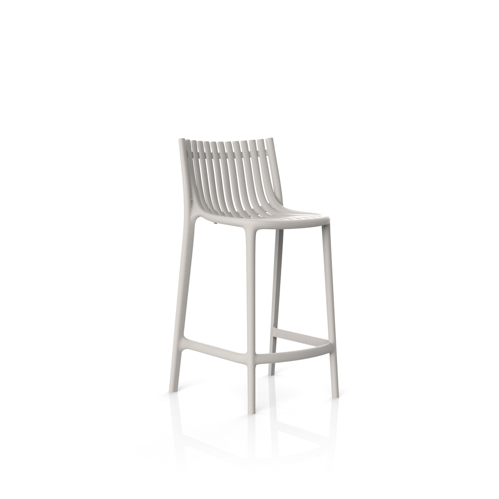 Tabouret longue Ibiza en polypropylène au design contemporain par Eugeni Quitllet x Vondom