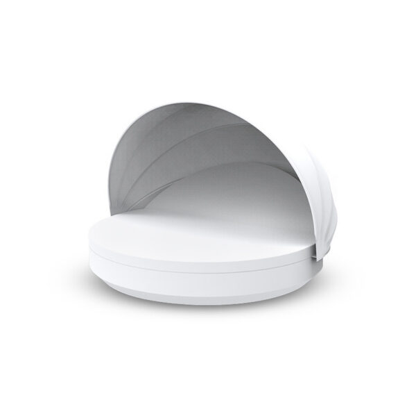 Banquette ronde inclinable Vela en polyéthylène au design contemporain par Ramon Esteve x Vondom