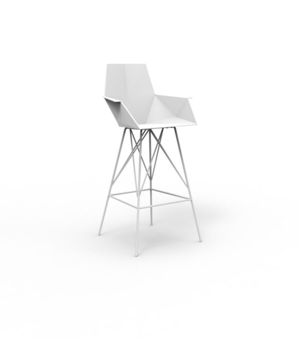 Tabouret avec accoudoir Faz en polyéthylène au design contemporain par Ramon Esteve x Vondom