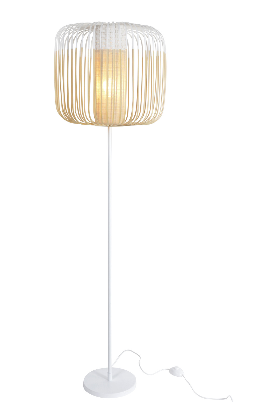 Lampadaire Bamboo 1 light en bambou au design naturel par Arik Levy x Forestier