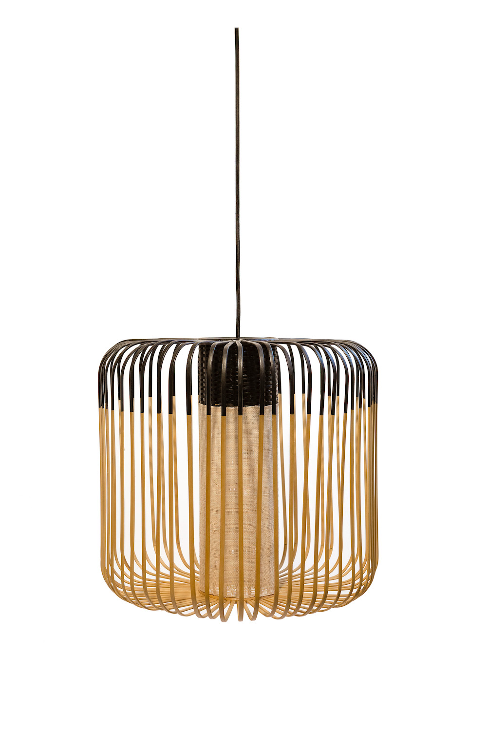 Suspension extérieur Bamboo en bambou au design naturel par Arik Levy x Forestier Suspension extérieur Bamboo en bambou au design naturel par Arik Levy x Forestier