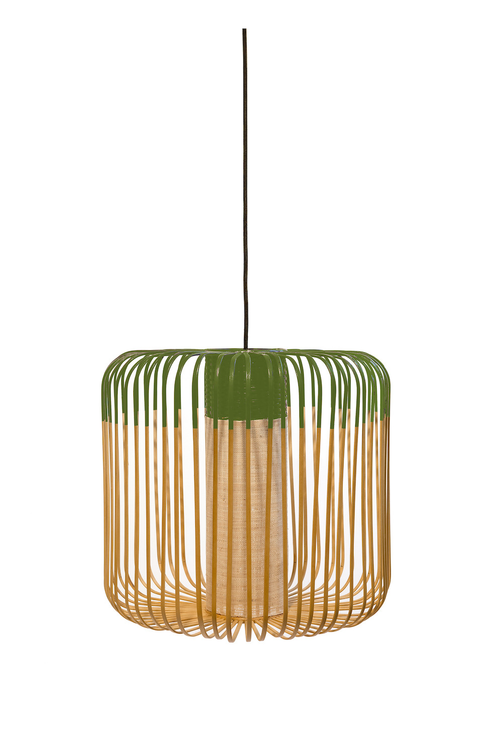 Suspension extérieur Bamboo en bambou au design naturel par Arik Levy x Forestier Suspension extérieur Bamboo en bambou au design naturel par Arik Levy x Forestier